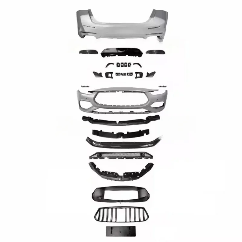 

Передний бампер и решетка радиатора для Maserati Ghibli 2014-2021: Обновление кузовных деталей для моделей GTS 2018, 2019, 2020, 2021 годов