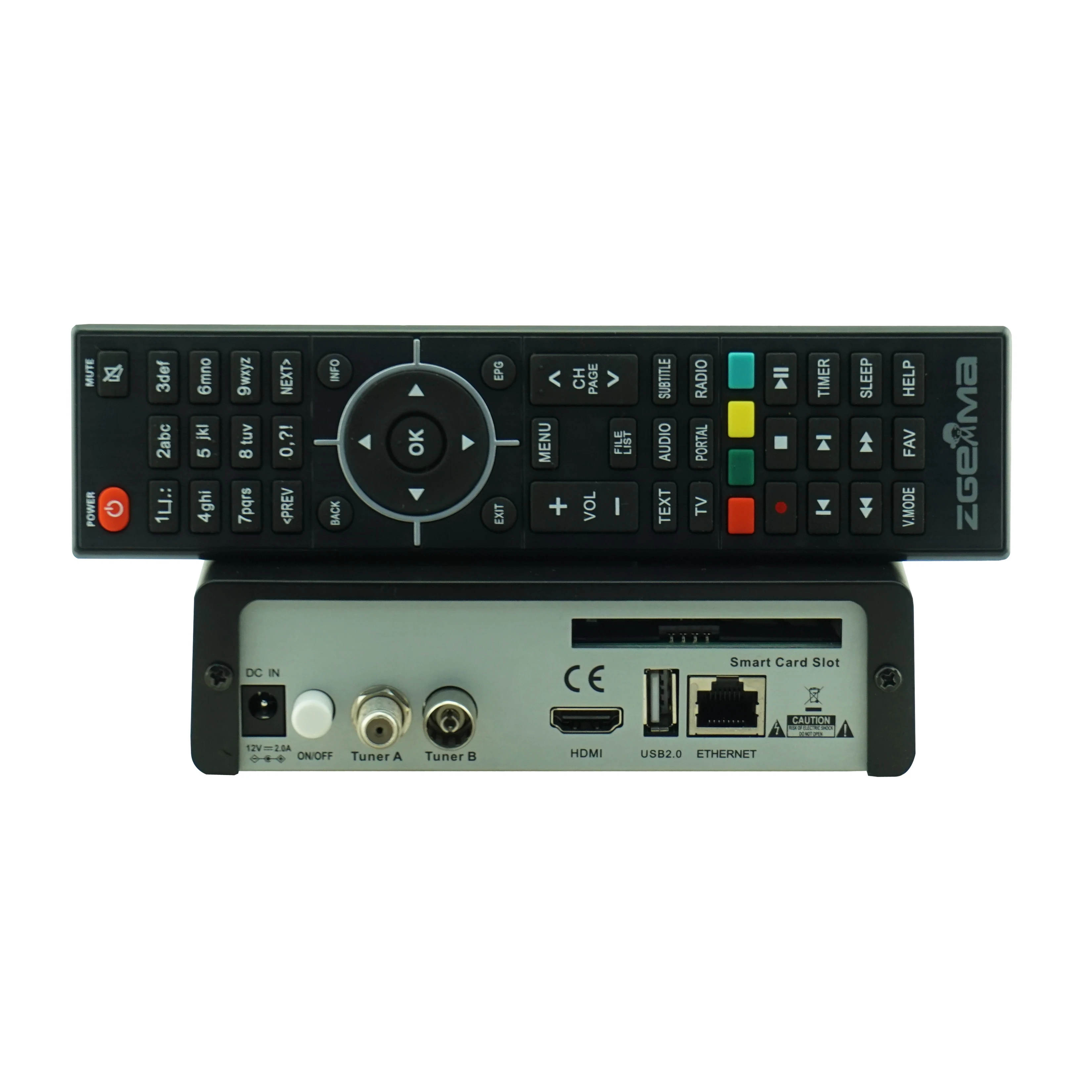 Digital tv receptor satellite tv receiver tv box DVB-S2X+T2/C ZGEMMA H8.2H Enigma2 Cortex A7 Linux