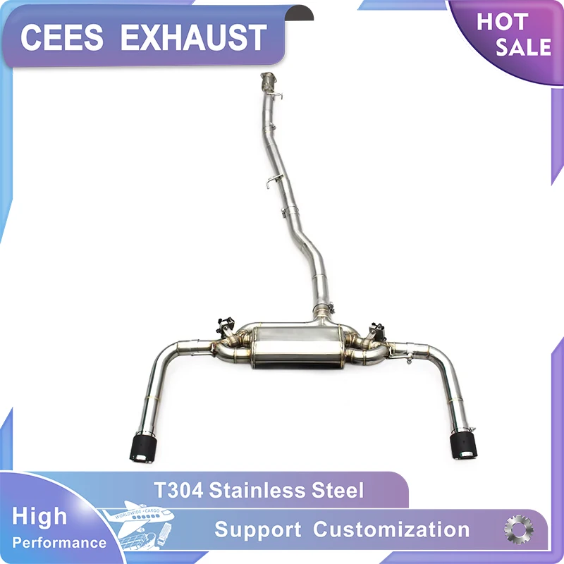 

CEES Catback Exhaust Pipes Valve Muffler for Mercedes-Benz CLA35 AMG W118 2.0T 2020-2025 Racing Stainless Steel Exhaust Pipe