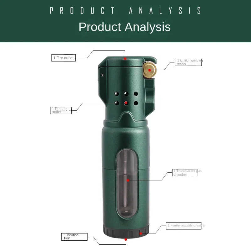 JOBON Three-stroke Grinding Wheel Lighter, Metal Visible Air Chamber, Windproof Cigarette Lighter, Available for Wholesale