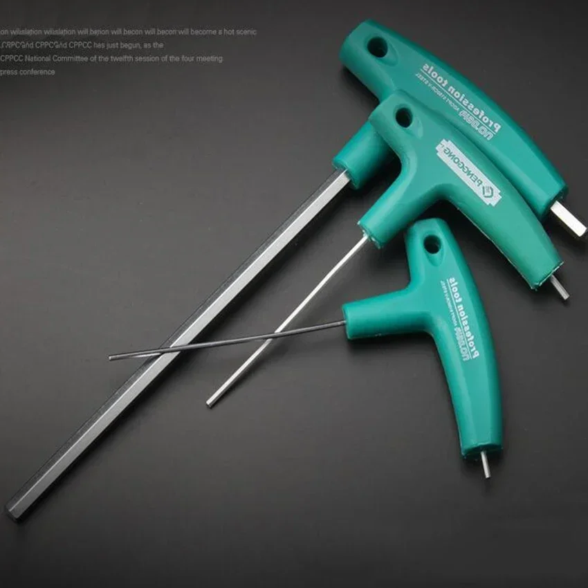 Wrench Long Arm Allen Hex Key Wrench Spanner Hexagon T Type Wrenches Bicycle Repair Tools