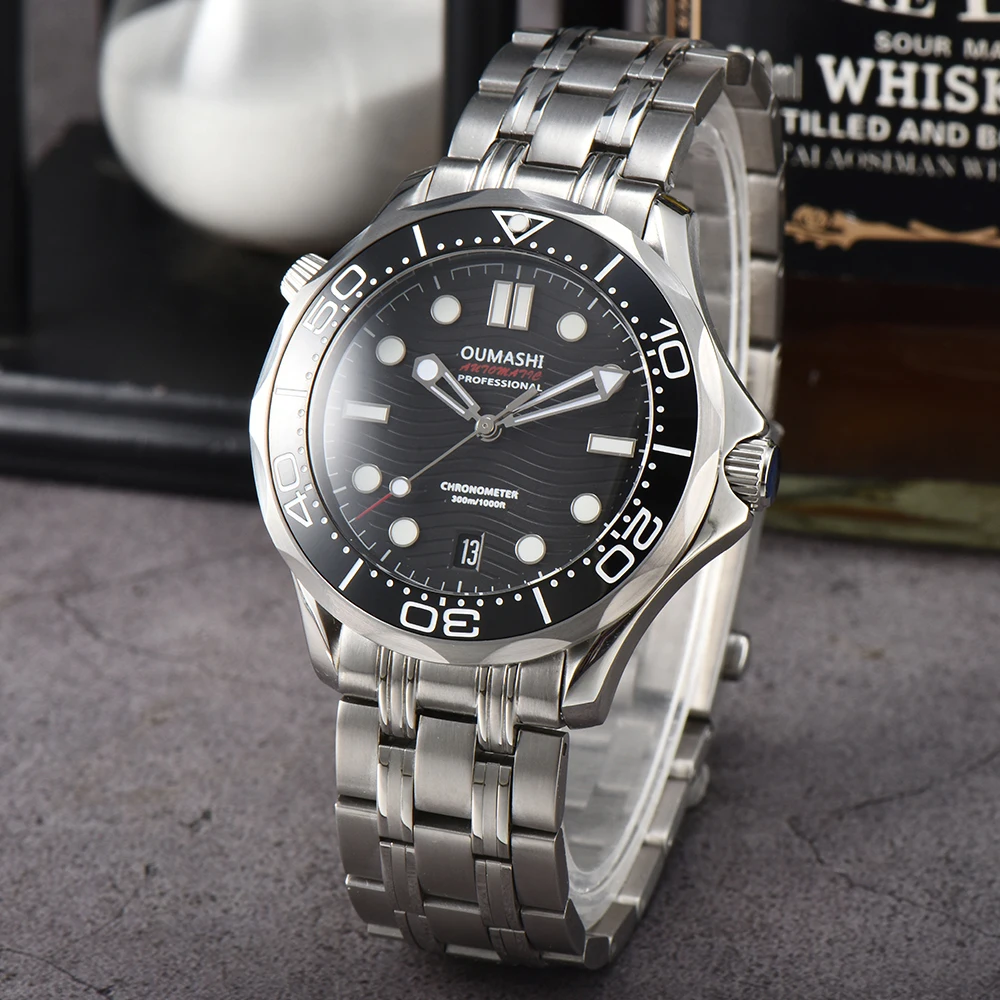 42-mm-Uhrengehäuse NH35 Uhr Luxuriöse Herrenuhr mit Saphirglas für NH35 Automatik-Mechanikwerk Herrenuhr