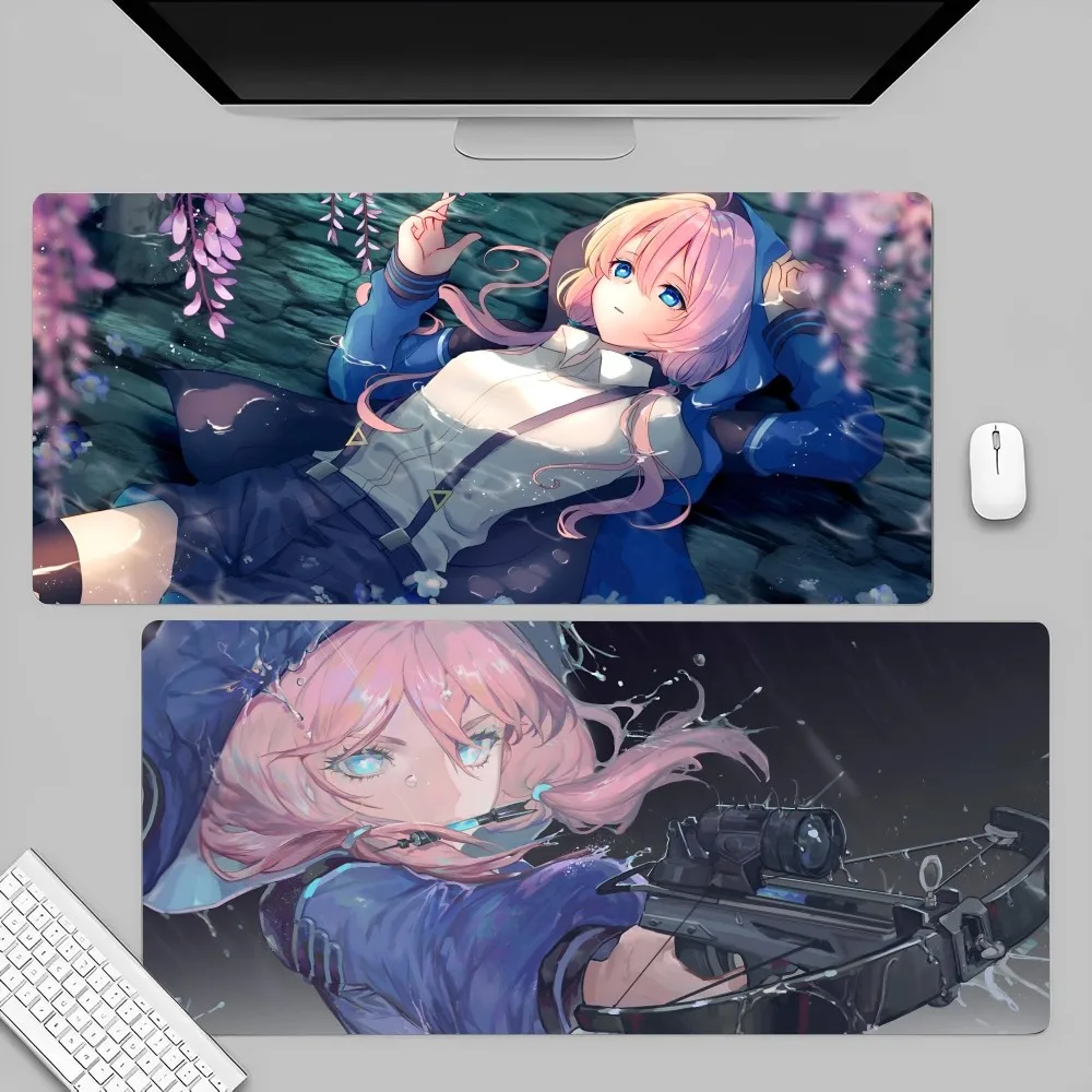 Anmie Arknights Blue Poison Mousepad Large Gaming Mouse Pad LockEdge Thickened Computer Keyboard Table Desk Mat