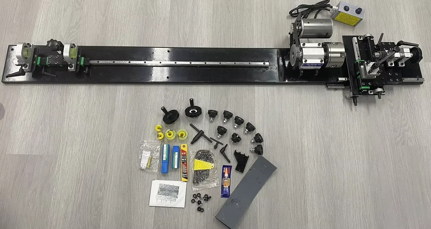FS-7075D Professional Billiard Pool Cue Repairing hine for Snooker , Varile Speed Shift Rail Lathe Workshop Use