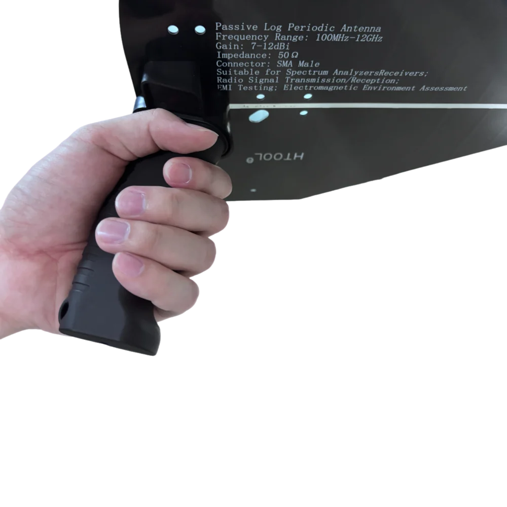 HTOOL 0.1-12GHz Directional Antenna HT12 Log-Periodic Antenna Handheld Passive High Precision Gain 7~12dBi with handle