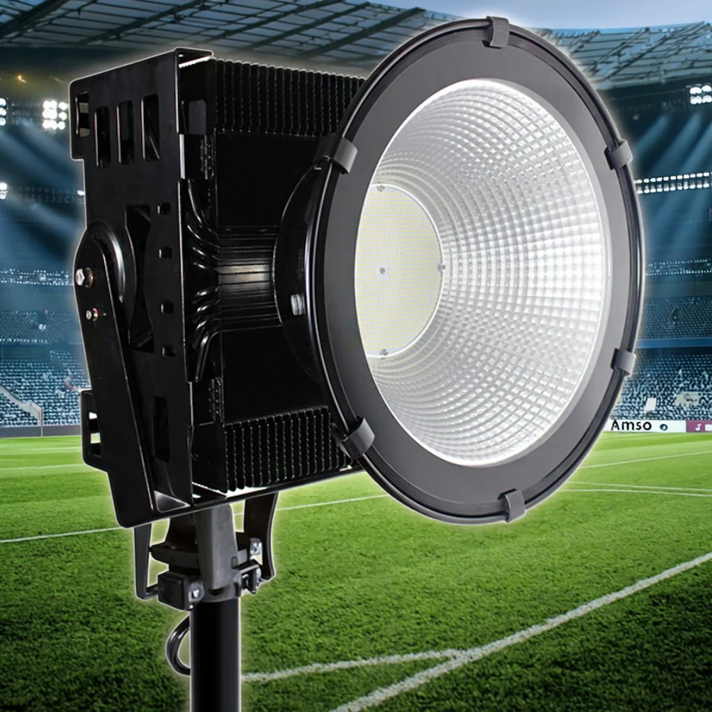 High-Lumen 800W IP65 LED Flood Light Sports Stadiums Efficient Cooling System Robust Build Precise Light Distribution Adjustable