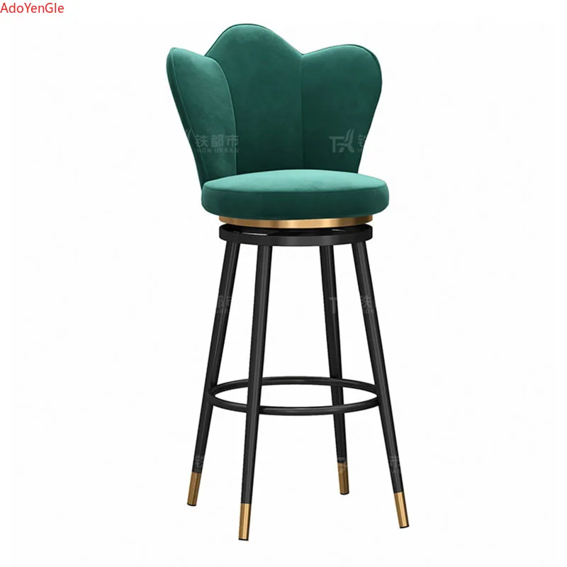 Stylish Designer Bar Chairs Modern Metal Round Gold Design Nordic Chair Minimalist Comfortable Barkrukken Home Furniture