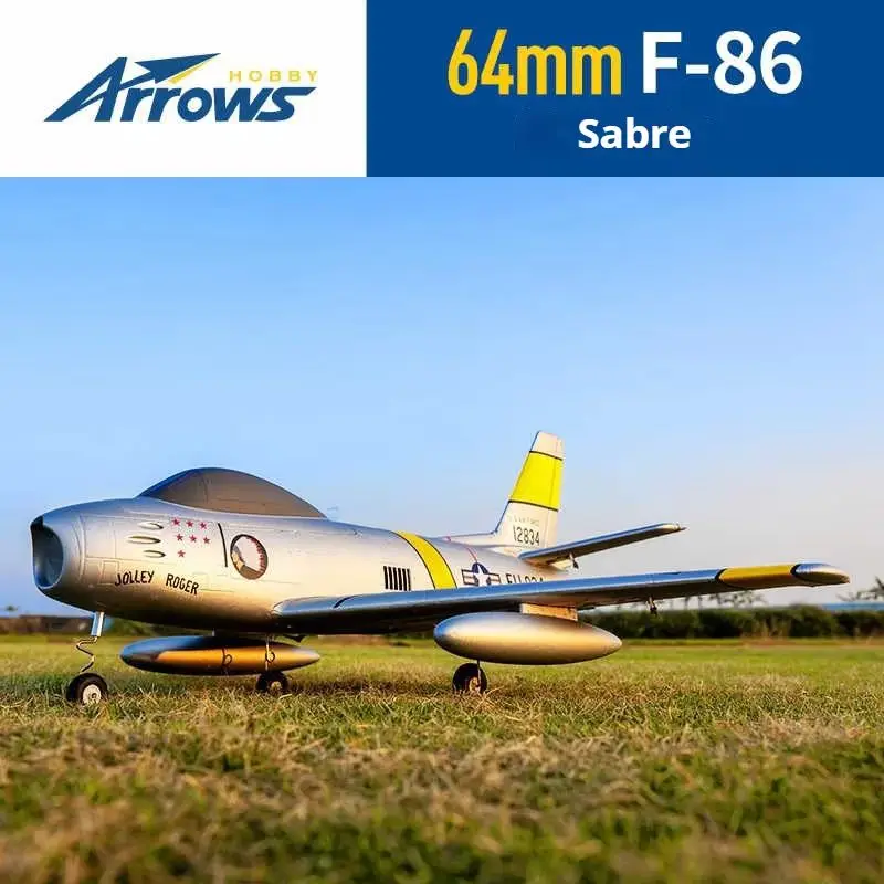 Blue Arrows 64 mm Kanalventilatoren Edf Jet F86 Modell Starrflügel-Fernbedienung Elektrische Montage
