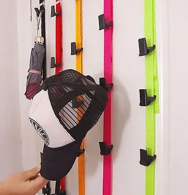 New 1PC Adjustable Bag Rack Over Door Free nail Strap Hanger Hooks