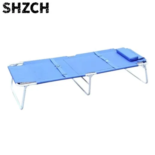Disaster Relief Folding Bed Single Person Can Receive Three Folding Bed Bed Blue Light Aluminum Alloy Hospital Escort Folding
