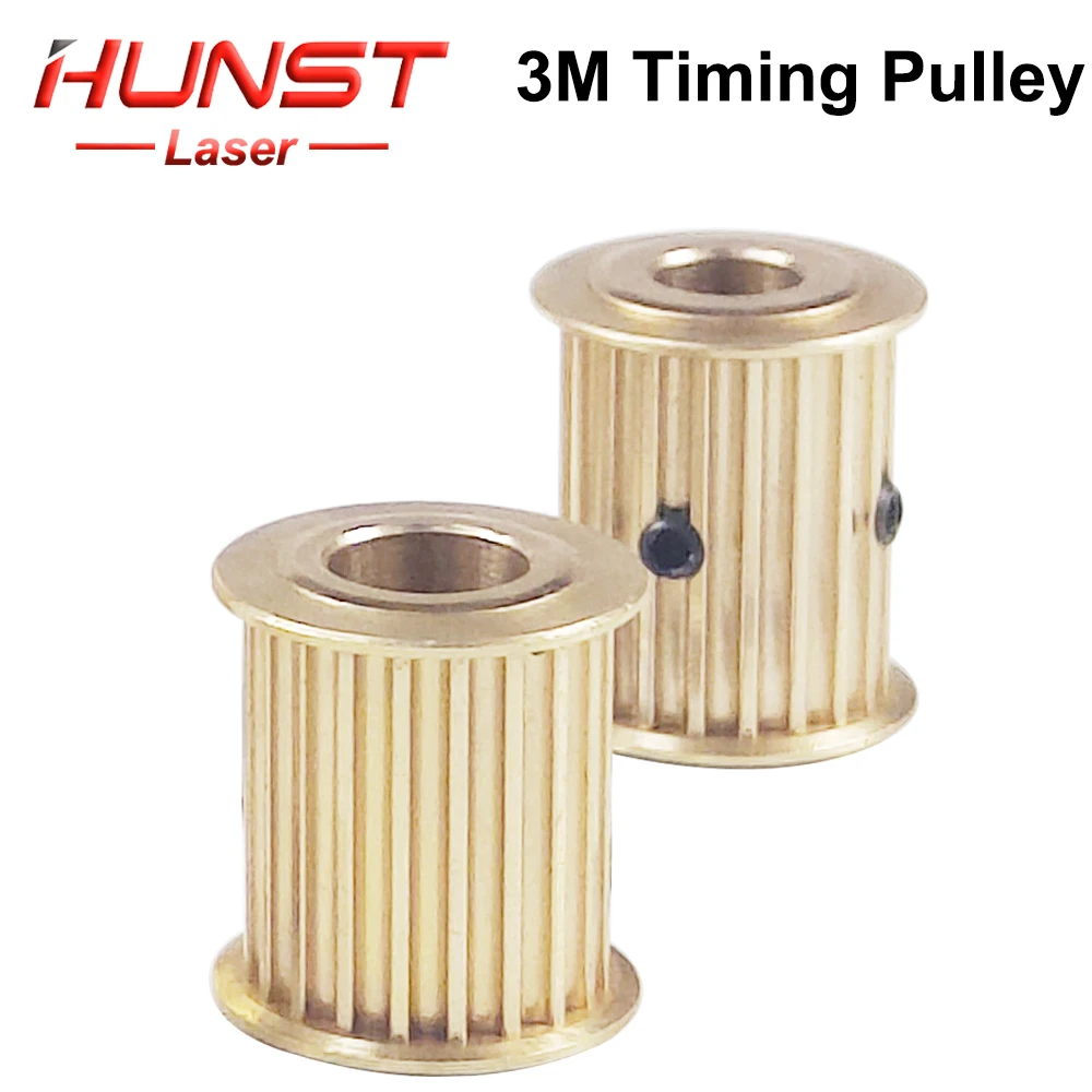 HUNST CO2 Laser Metal Parts, Copper Synchronizing Gear, HTD 3M Pulley,  Motor Wheel for DIY CO2 Laser Engraving Cutting Machine