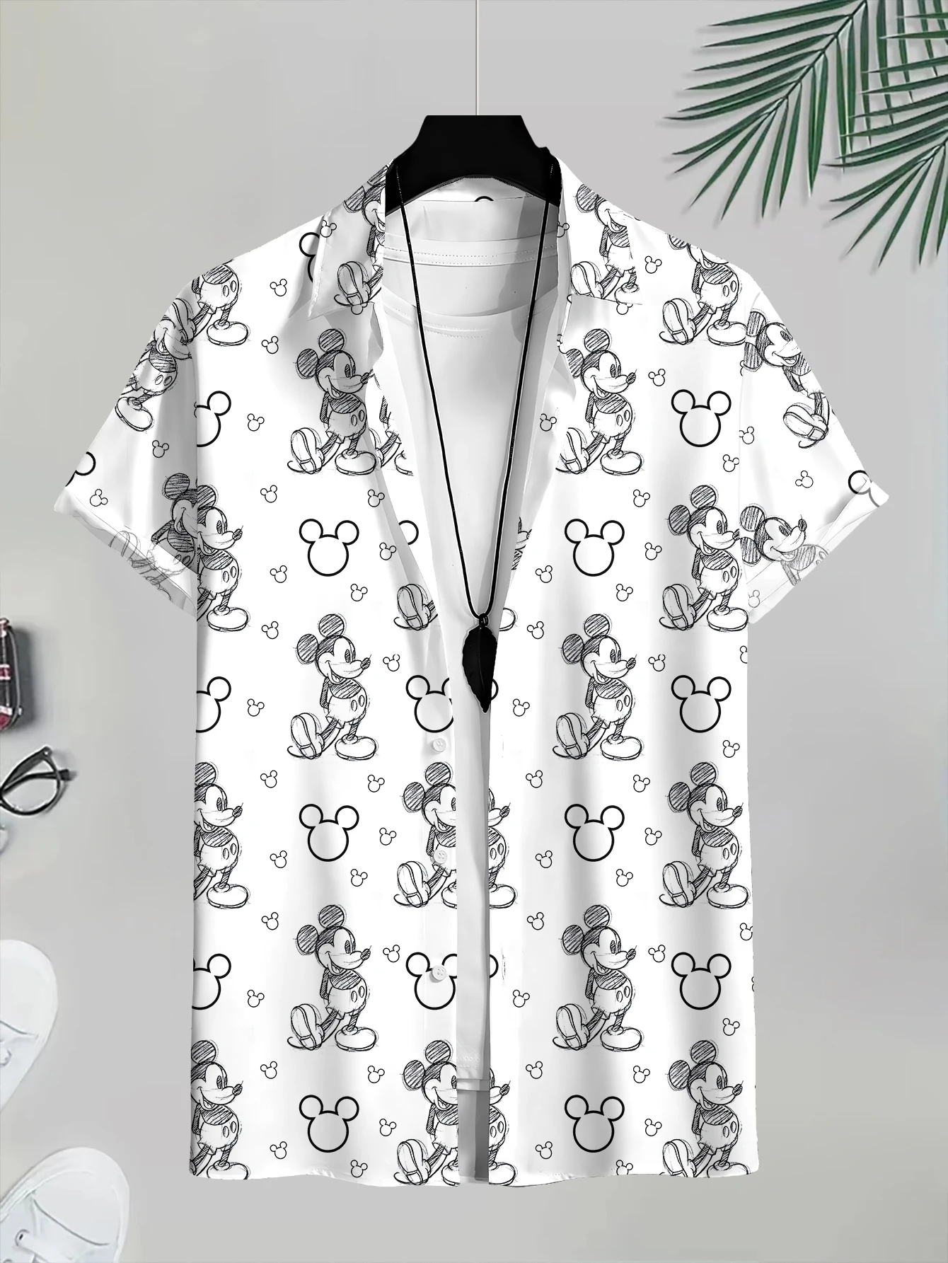Stylish Casual Men's 3D Print Disney Mickey Shirt Assorted Styles: Multi - Pattern Mickey Patterns