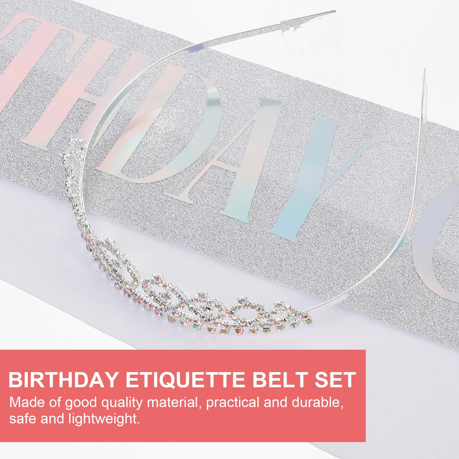 

Ceremonial Belt Crown Birthday Hairb Headgear Girl Headb Cloth Etiquette Lightweight Headdress Rhinestones Adorable