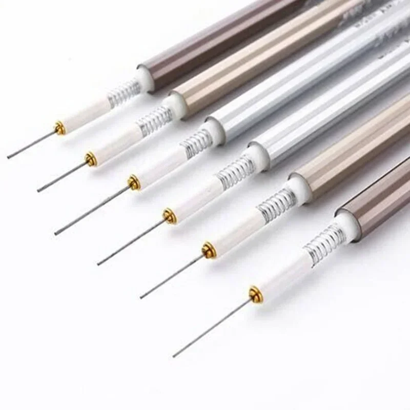 1Pcs 0.5/0.7mm Refills Metal Automatic Pencil Professional Drawing Writing Mechanical Pencil Office School Supplies