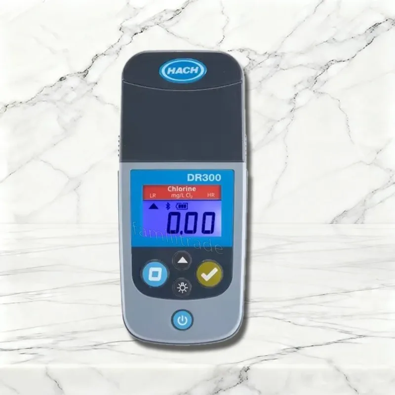 1PC Used HACH DR300 Portable Colorimeter Single Parameter, Direct Readout, IP67 Waterproof, Large Backlit Display, Wireless Data