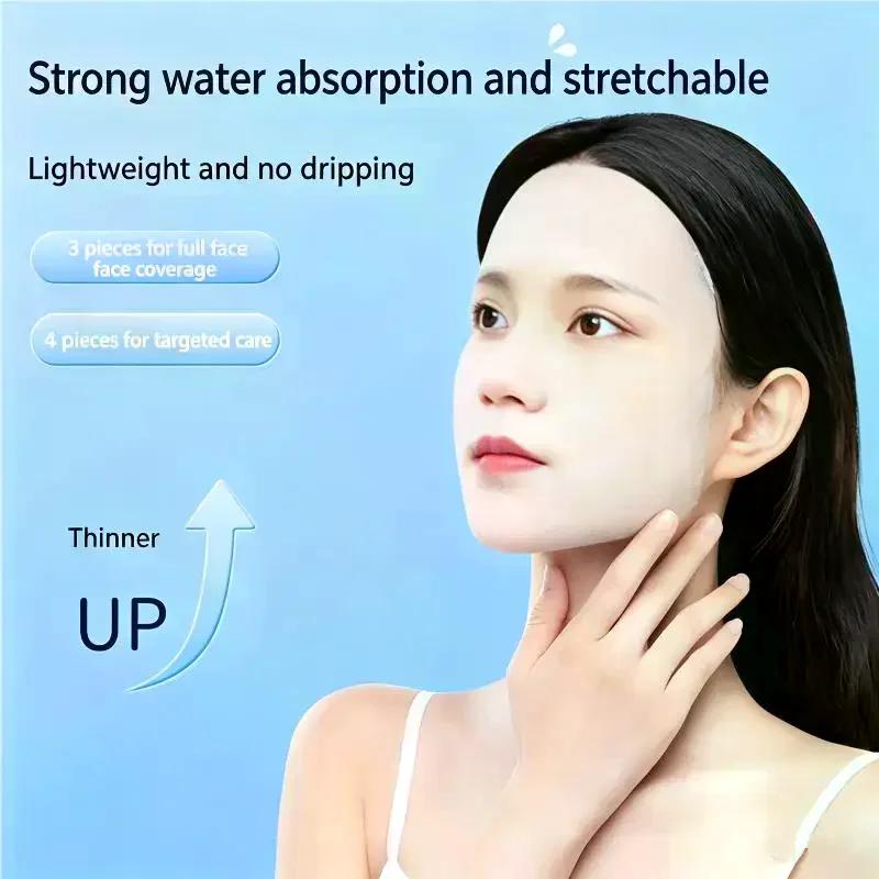 200 Pieces Disposable Stretchable Cleansing Makeup Cotton Wipes Thin Makeup Remover Pads Facial Cleansing Paper Make Up Tools