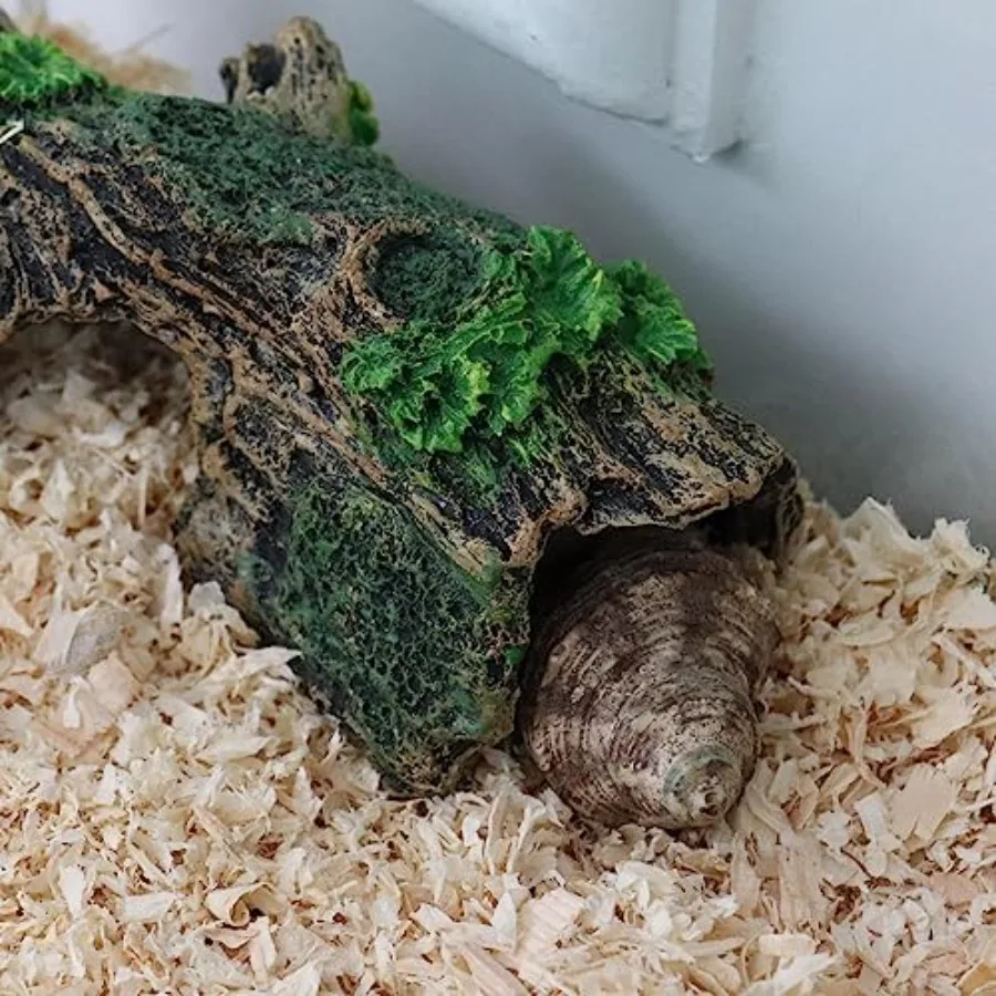 الناسك كراب تسلق لعبة حوض السمك بيتا الأسماك مخبأ الكهوف الراتنج جوفاء شجرة جذع Orment خزان أو حوض السمك الزينة تسلق