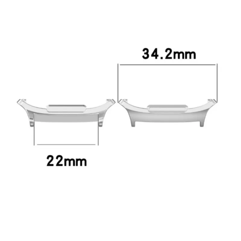 1 par de conectores de reloj de acero inoxidable de 20mm, 22mm y 24mm para Galaxy Watch 7 Ultra 47mm, accesorios adaptadores de Metal