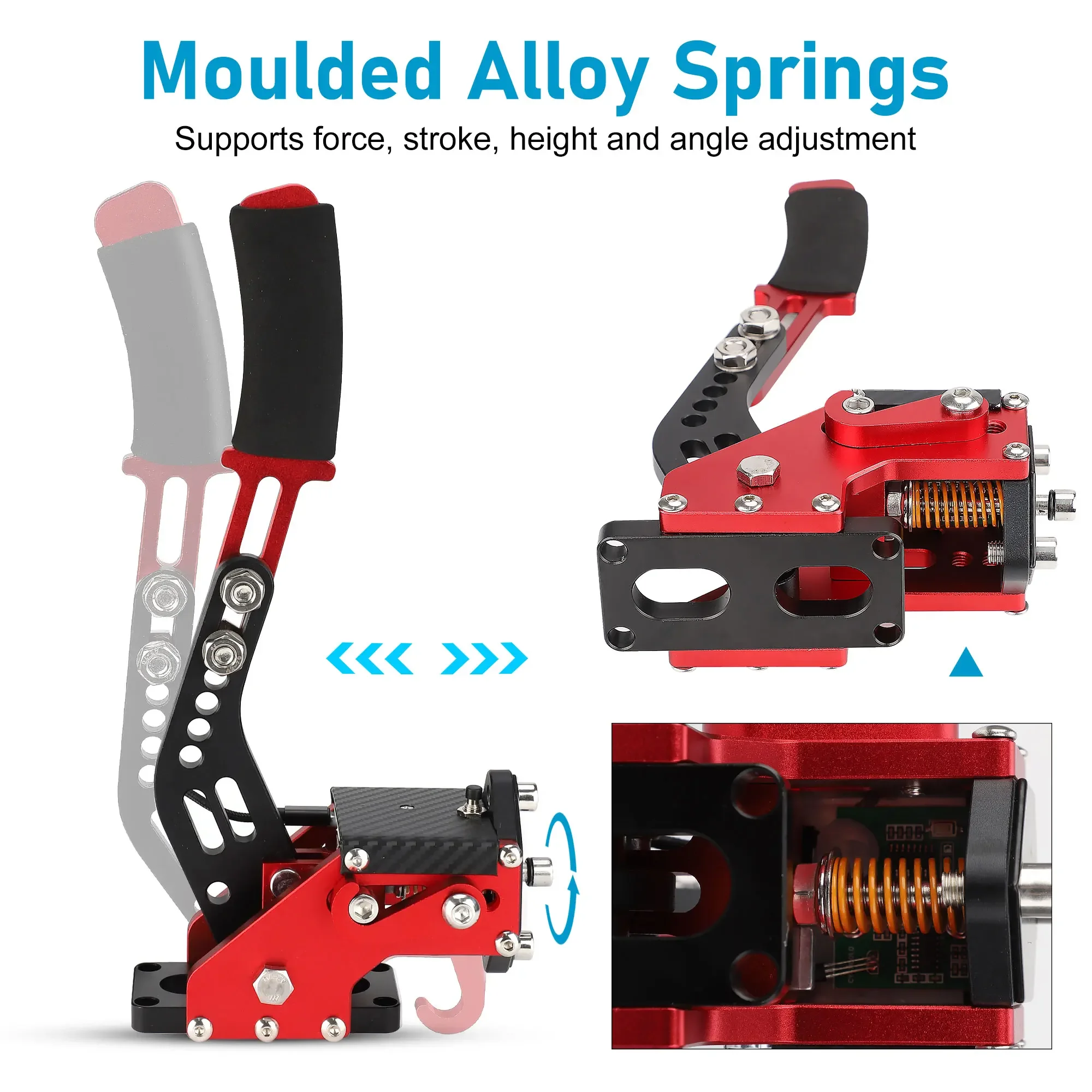 فرملة اليد لأجهزة Xbox Series S Xbox Series X + PC لـ Logitech G920 فرملة اليد USB مع مشبك لحامل عجلة ألعاب السباق #6