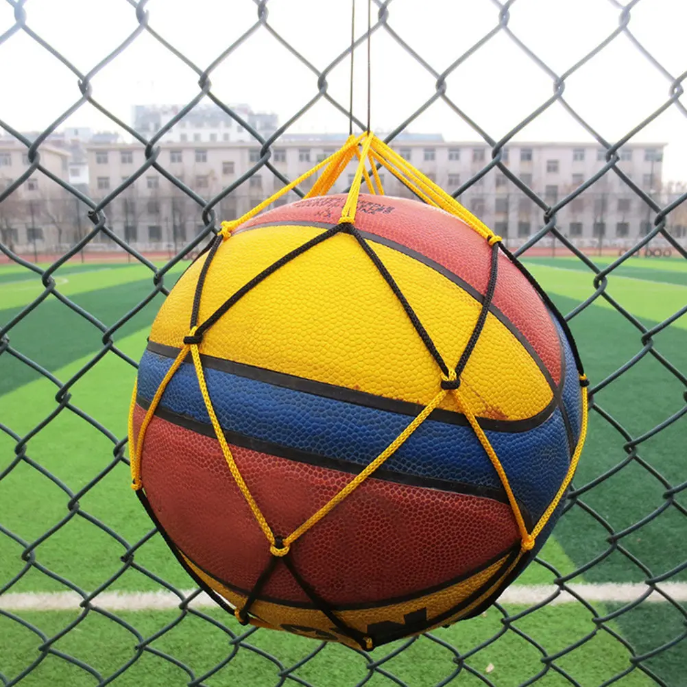 

5Pcs Wear-Resistant Basketball Net Bag High-Grade Portable Mesh Ball Carrier for Soccer Volleyball Outdoor Sports Storage