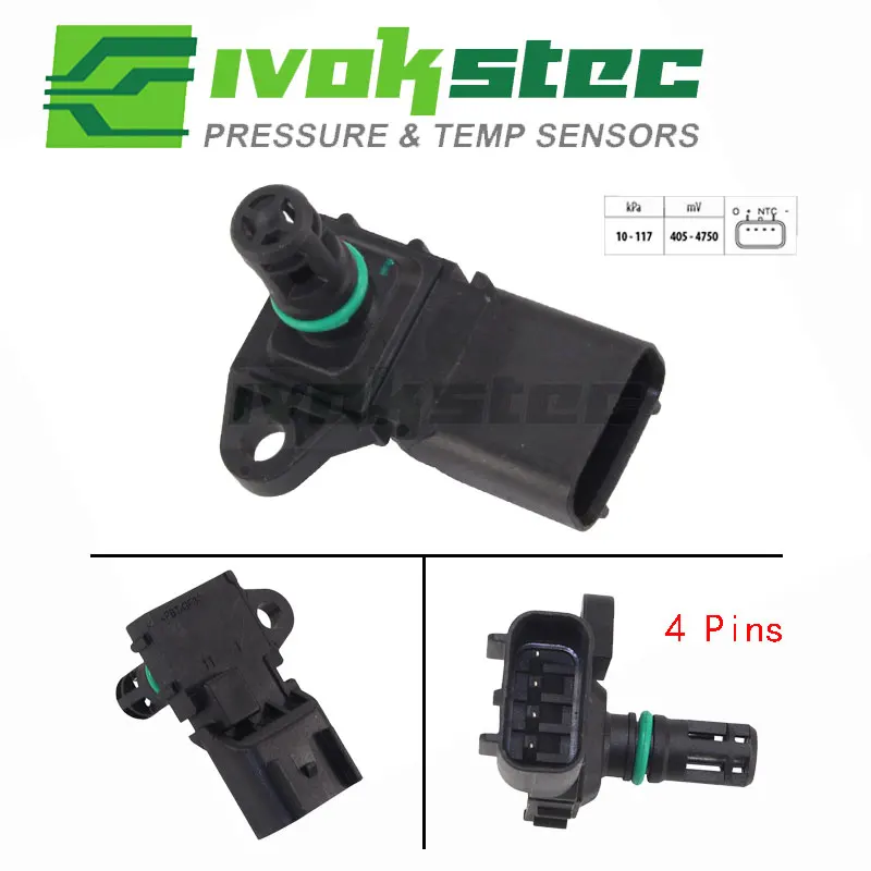 Air Pressure Sensor MAP Sensor For DAIMLER FORD VOLVO MAZDA LAND ROVER JAGUAR 1.2 1.25 1.3 1.6 99- 2S6A9F479BA LR008935 30711659