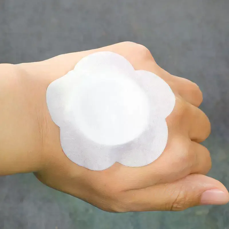 50 قطعة/المجموعة استبدال المتاح زيت الخروع حزمة ذاتية اللصق لاصق السرة ملصقات تسرب مقاومة البطن زر حماة