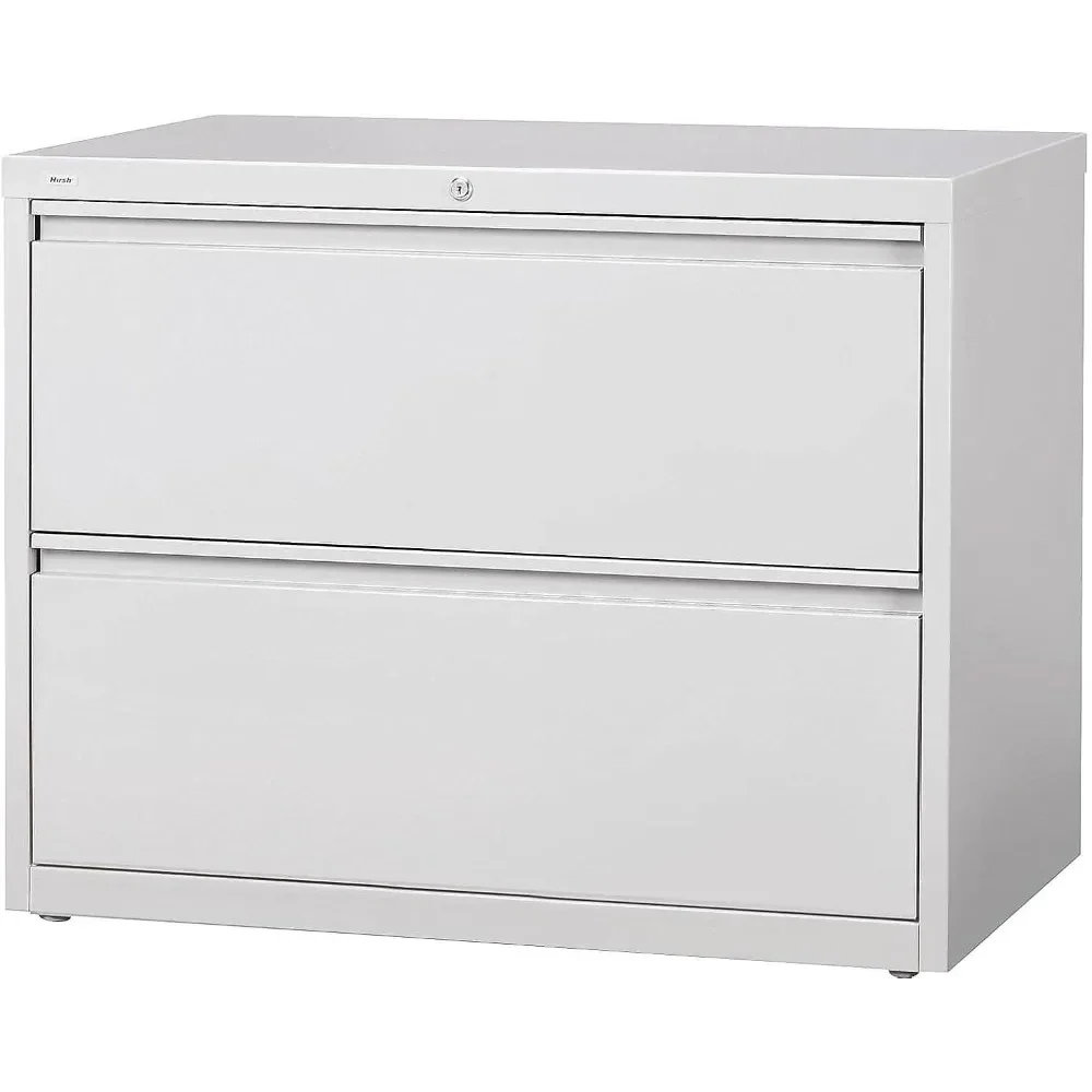 

2-Drawer Lateral File Cabinet, Letter & Legal Size Documents, Lockable, 36" W x 18.62" D x 28.15" H, Light Gray