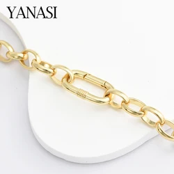 1PCS Heart Lobster Clasp Hook Carabiner 18K Gold Plated Spring Clasps Jewelry Clasp For DIY Handmade Jewelry Making Accessories