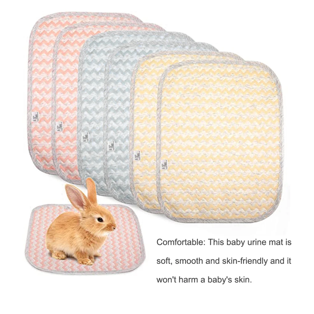 6 Pieces Reusable Baby Diaper Pad Infant Urine Mat Water-absorbing