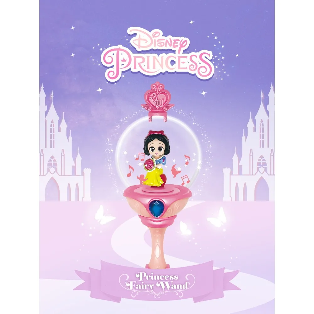 Disney Cute Princess Doll Fairy Stick Series Toys Ariel Aurora Belle Jasmine Snow White Cinderella Doll Blind Box Exquisite Gift