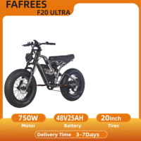 Fafrees F20 Ultra Adult Electric Bicycle 1200W E-Mountain ebike 48V1200WH Battery,20 Inch Fat Tire Men's Electric Bike