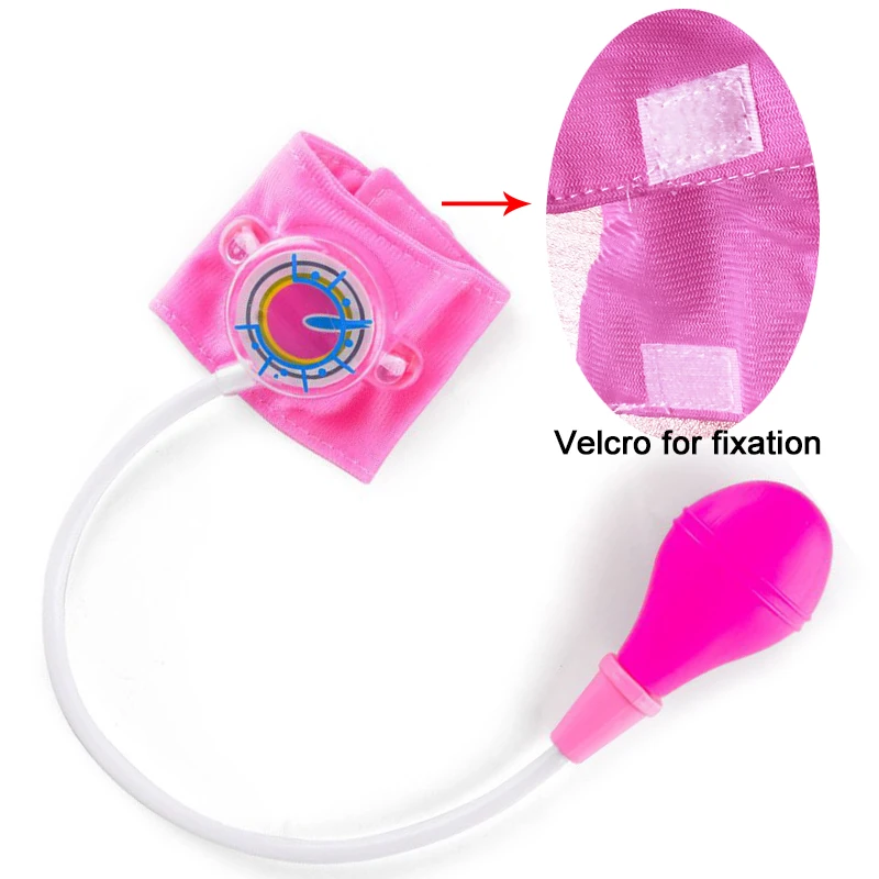 Simulated Doctor Toy Pretend Play Doctor Nurse Work Uniform Cross Coat with Accessories Household Games for Children TMZ