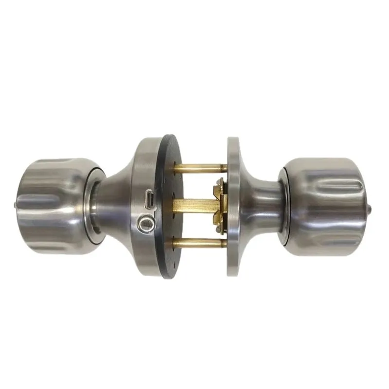 Stainless steel smart fingerprint ball lock, three-bar ball lock, handle lock, for apartments, office buildings, and residential