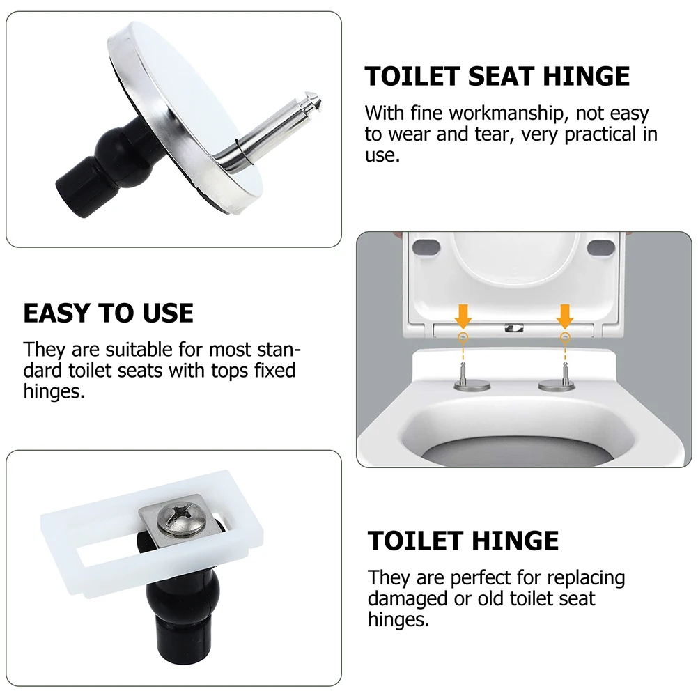 

1Set Toilet Seat Replacement Bolts Easy to Use Safe Gentle Materials Durable Installation Bolt Toilet Seat Bolts