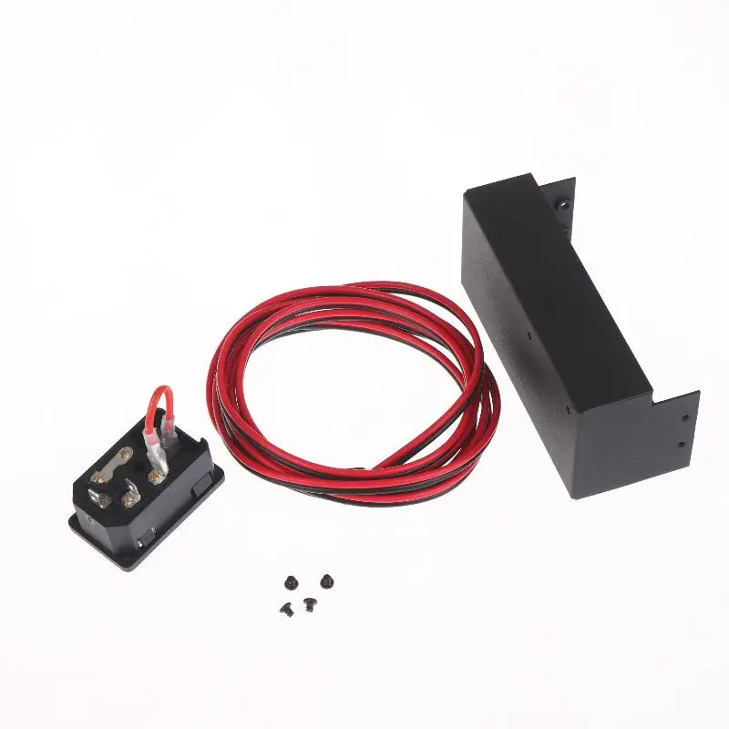

3D Printer Upgrade Parts Printer Power Shell 12V/24V 360W Power Supply Switch Male Socket With Fuse And 2m Cable