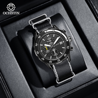 Ochstin 2024 New Creative Nylon Series Business Light Luxury Style Multi functional Quartz Movement Men's Watch Quartz Watch