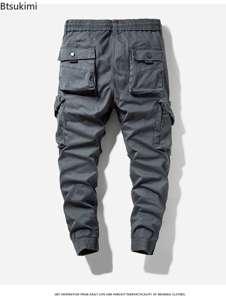 Cargo Pants Men's Jogging Casual Pants Comfortable Multi-pocket Outdoor Tactical Work Pants 2025 Streetwear Baggy Trousers Male
