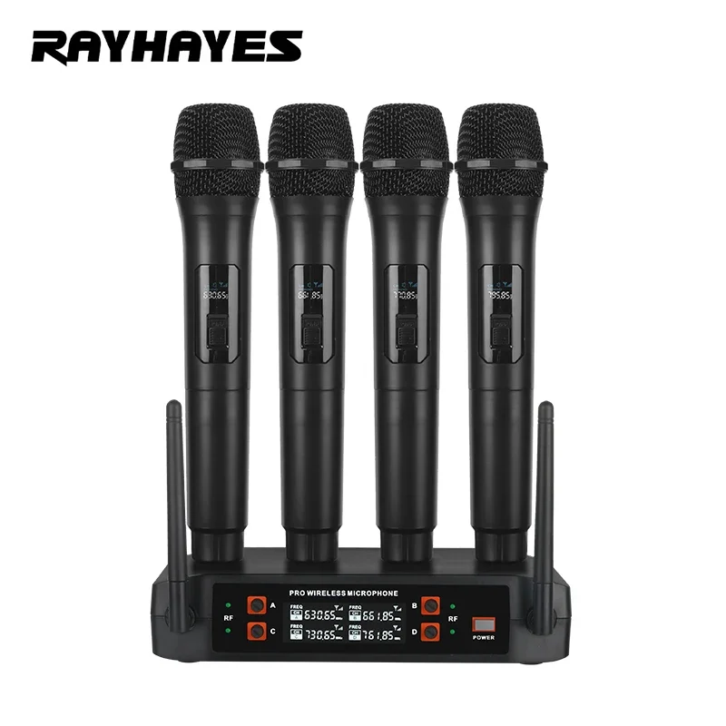 RAYHAYES R-07 Professional Wireless Microphone with Cardioid Pickup Pattern Suitable for Stage Performances and Music Parties