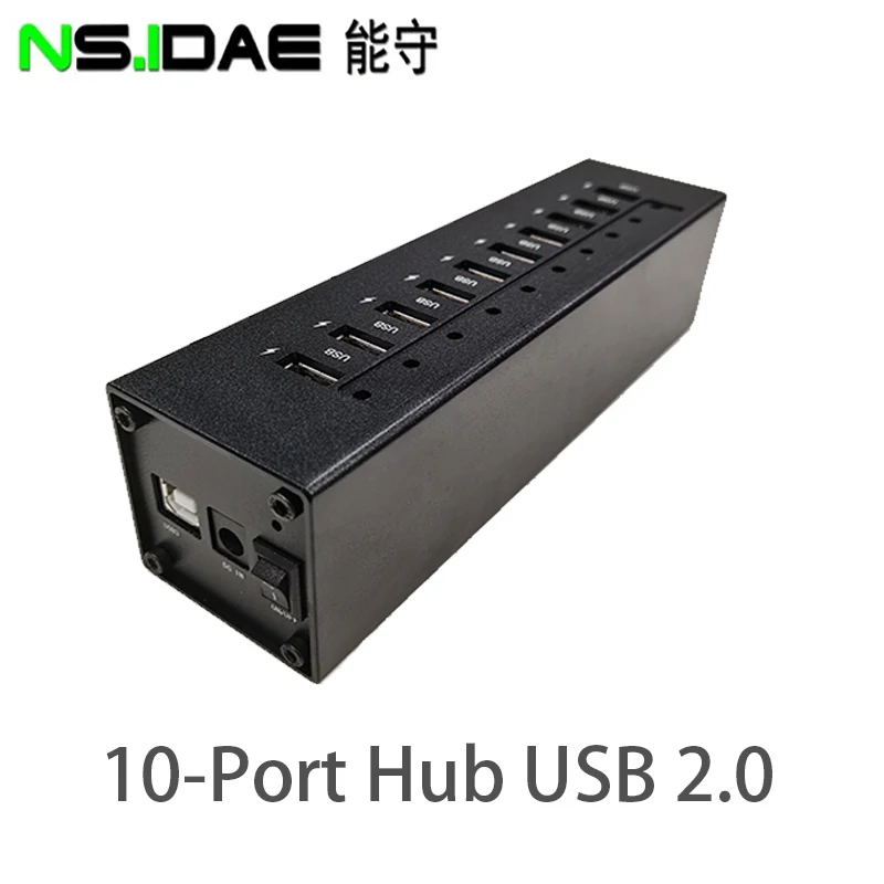 

10USB port Smart turn light USB2.0 Hub rectangular portable pocket Hub expansion branch line does not take up space Remarks plug