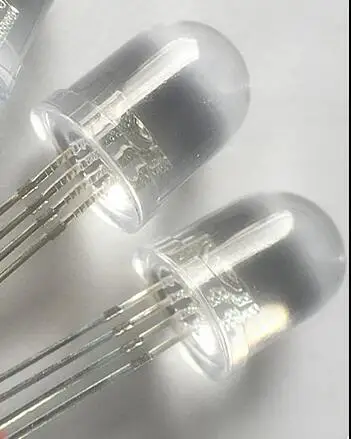 5PCS F10 10mm LED Red+Green Light Emitting Diode Common Anode Cathode Tricolor Positive Negative Type RGB Blue Bicolour image 4