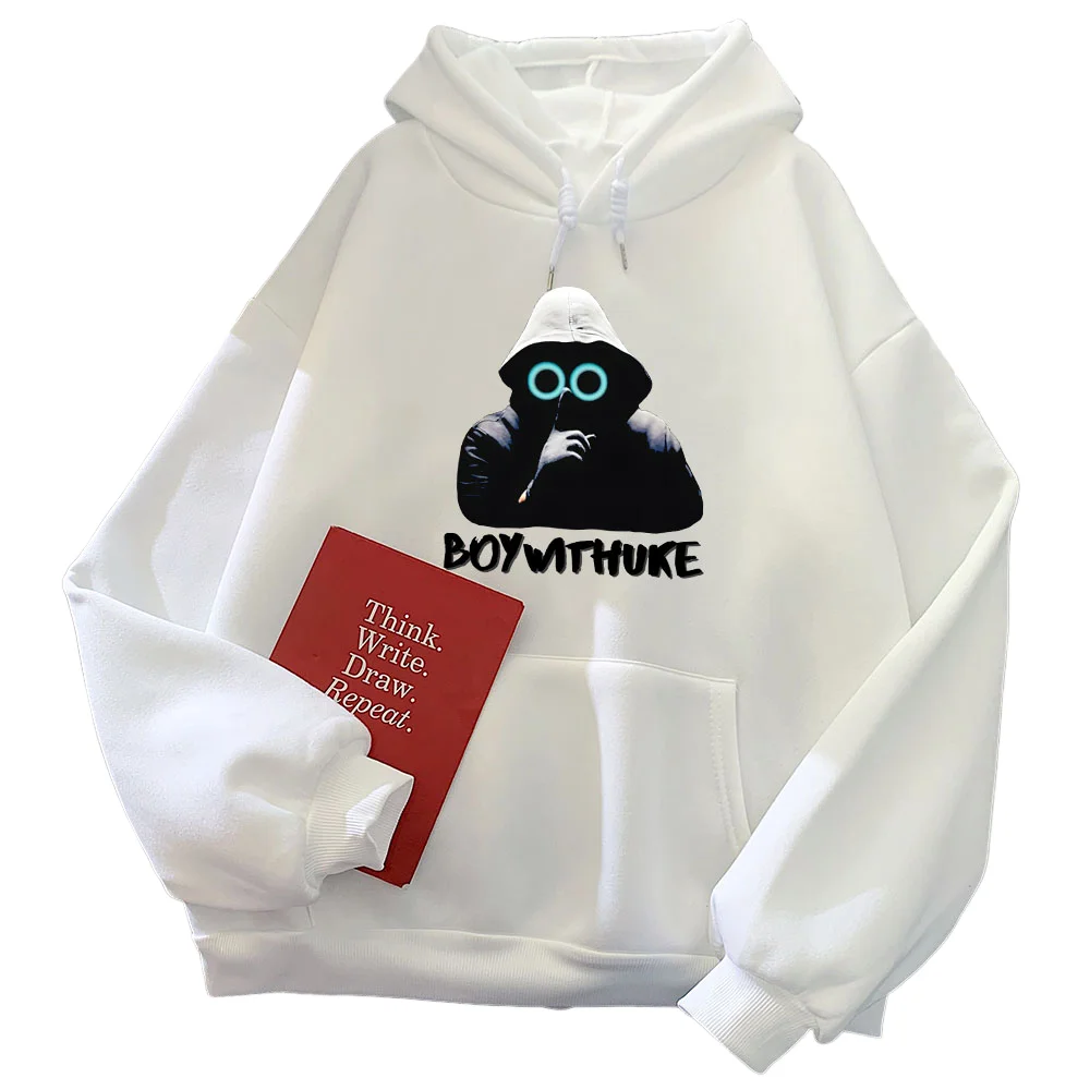 ملابس مطبوعة BoyWithUke المغني Roupas Femininas هوديي 2025 الخريف/الشتاء جديد الرجال النساء القطن الخالص هوديي نمط #1