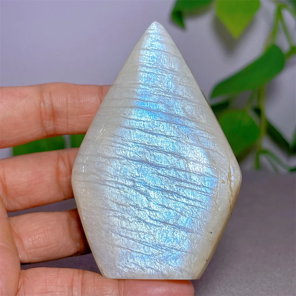 White Moonstone Free Form Crystal Natural Stone Quartz Minerals Home Decoritems Reiki Garden Gifts Energy Healing Luck Love