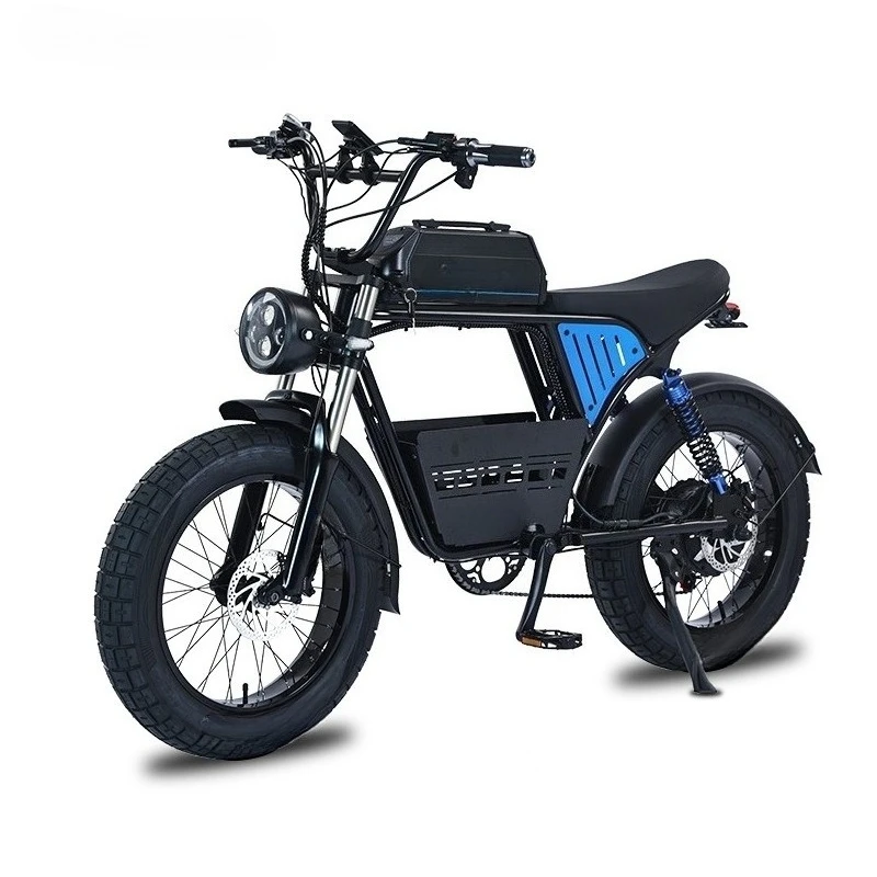 

20-Inch retro fat tire smart mountain bike double shock absorption long battery life power snowmobile motorcycle
