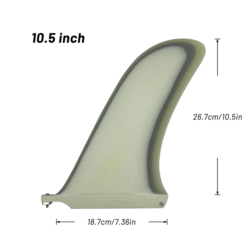 

Surfboard Fin 10.5 inch Paddle board Single Fins Surfboard Fins White/Blue/Yellow/Green/Black Color Fiberglass Single Fin