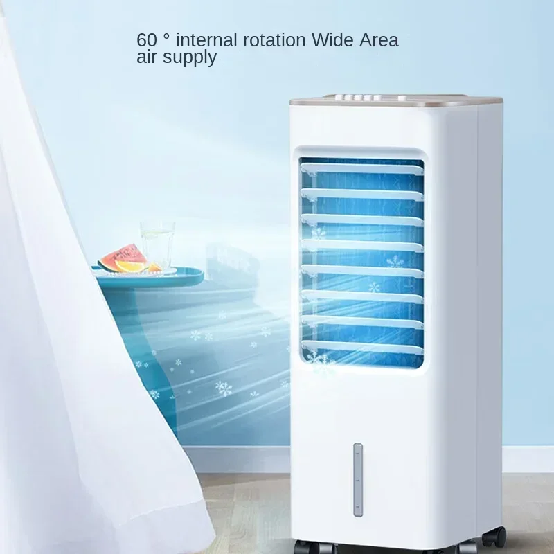 Portable Bladeless Silent Tower Fan Water Cooling Floor Standing Cooler Bladeless Air Conditioner Fan AAB10A