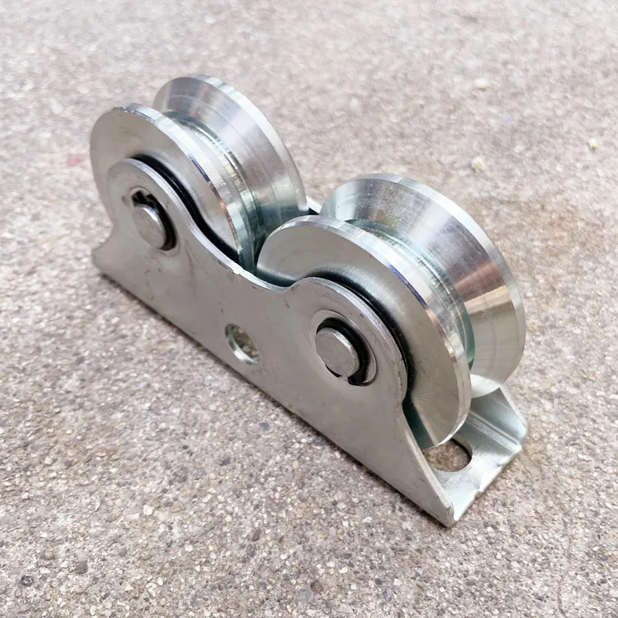 Dia60mm Sliding Door Courtyard Track Roller Gate V Pulley Window Wire Rope Double Wheel