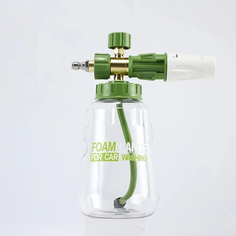 Efficiency Thick Handle Car Washer Foam Generator 1L Clear Snow Foam Lance Empty Bottle Adjustable Spray Foamer Sprayer Truck