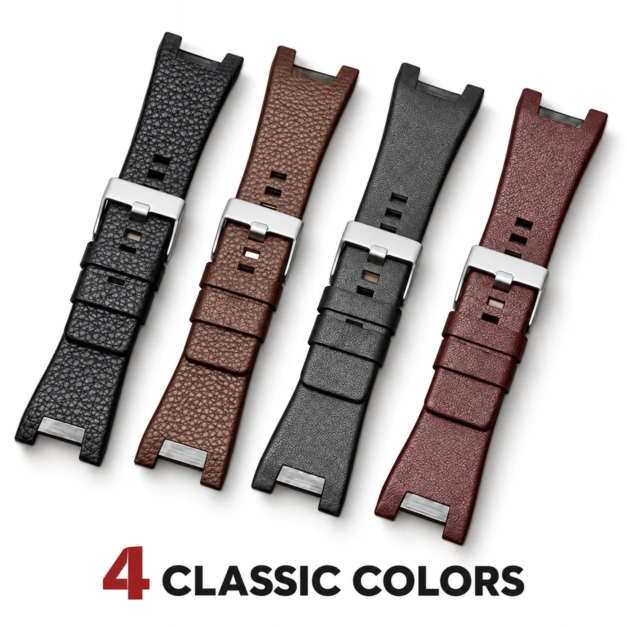 32mm For Diesel Dz4246 Dz1273 Dz1216 Concave Interface Cowhide Strap High-end Skin Friendly Genuine Leather Watchbands