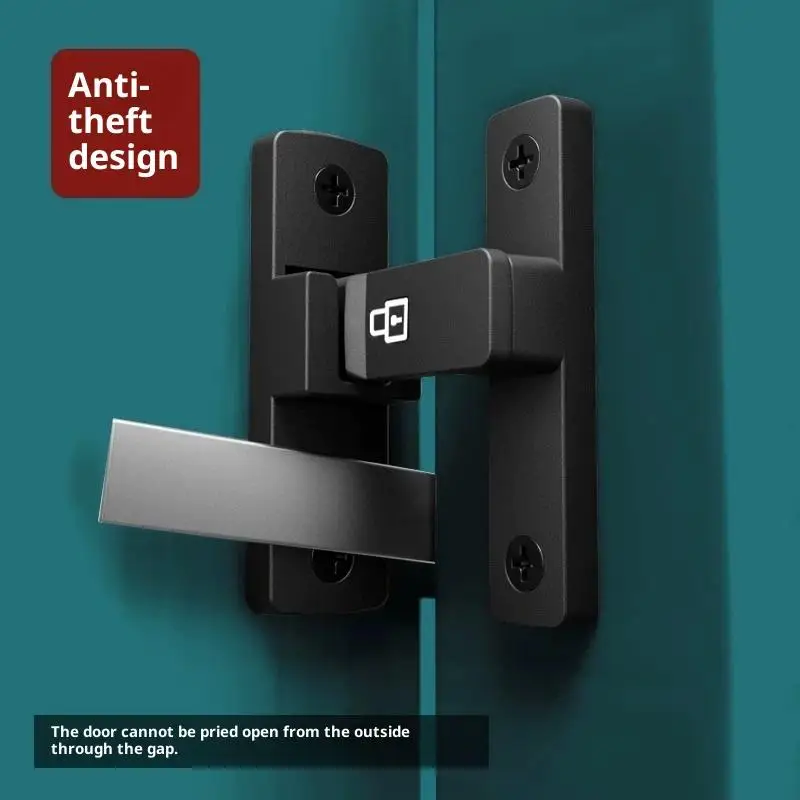 مزلاج ديدبولت داخلي غير لكمة قفل الباب الحمام انزلاق الباب مشبك انزلاق الباب المفاجئة الطراز القديم سطح شنت باب الغرفة