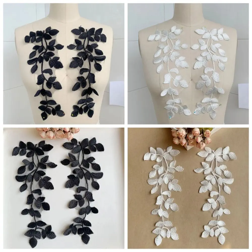 

Fashion Lace Organza Lace Trim Leaves DIY DIY Applique Embroidere Clothes Repair Sewing Embellishment